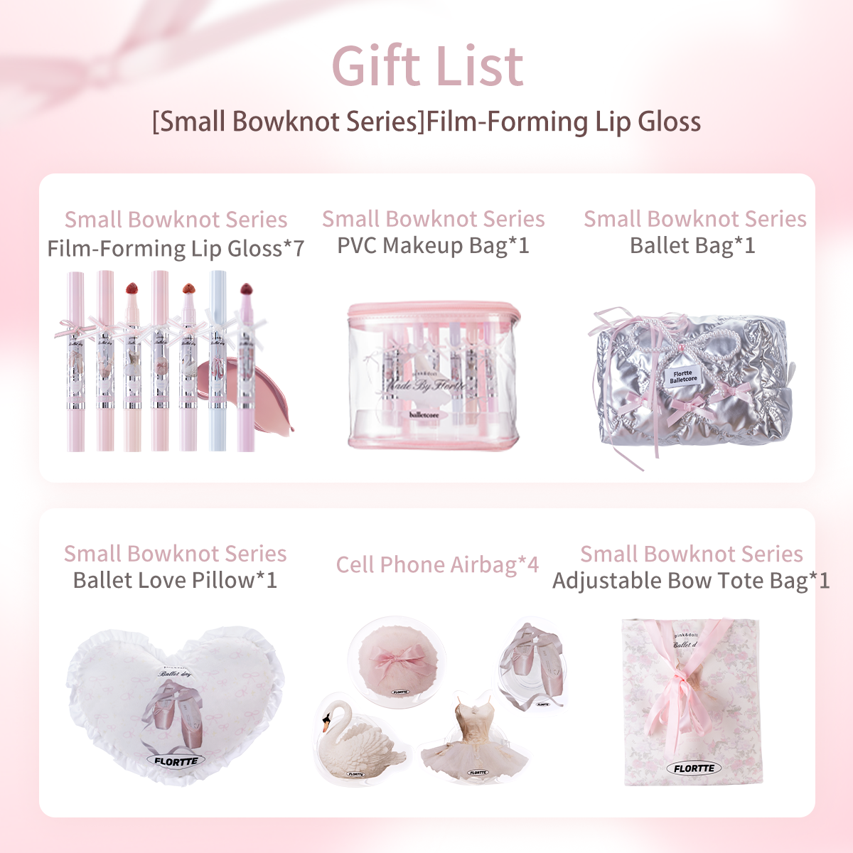 【Neu】 Filmbildender Lipgloss der Small Bowknot-Serie