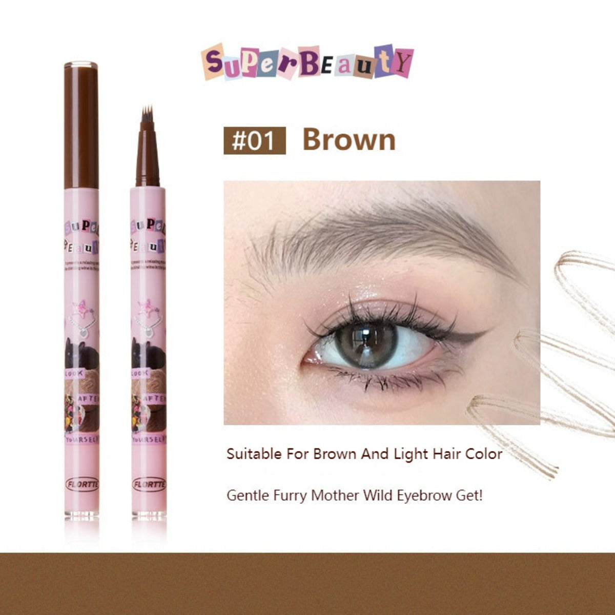 Collection of I Am Super Beauty Liquid Eyebrow Pen in a gallery layout