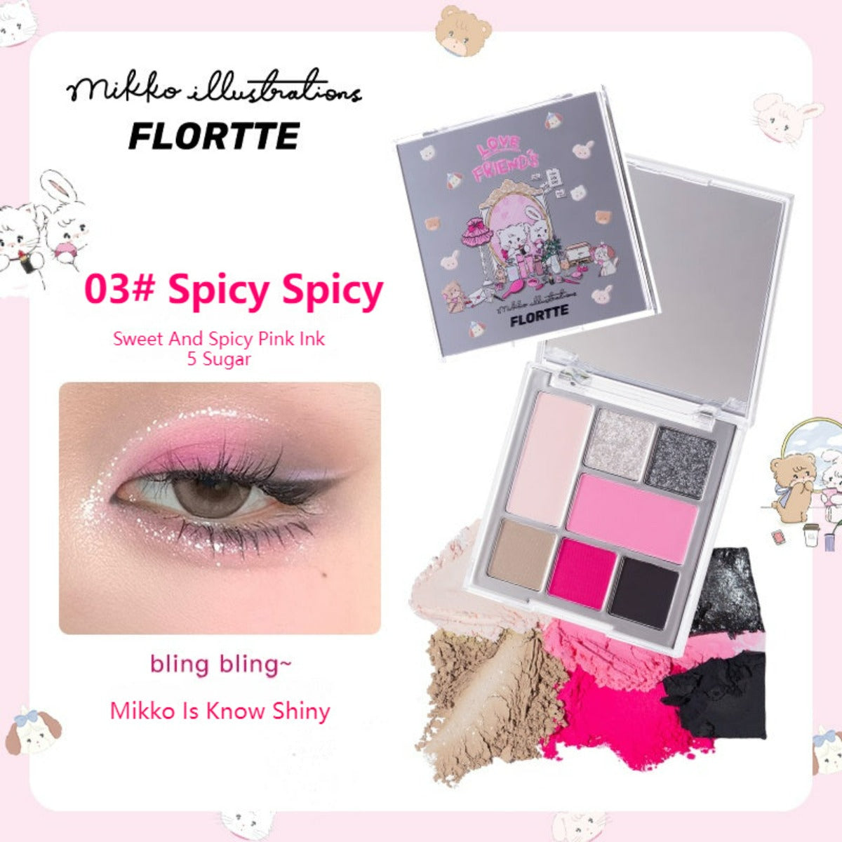 Collection of ミッコ アリノン アイシャドウ パレット in a gallery layout