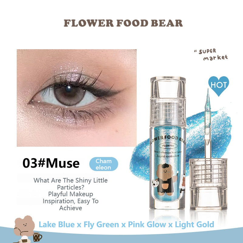 Collection of Flower Food Bear Liquid Eyeshadow in a gallery layout