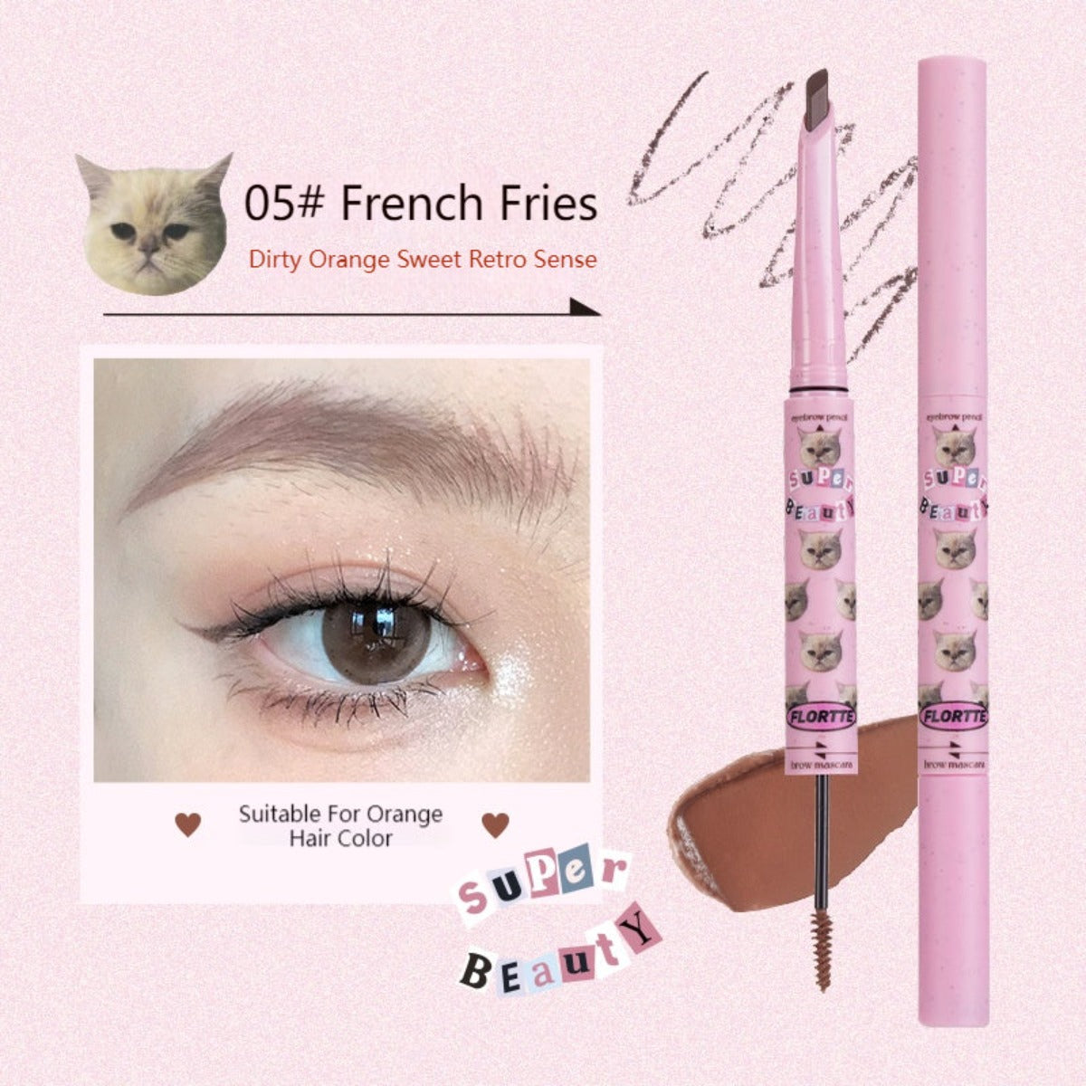 Collection of Eyebrow Pencil Brow Mascara in a gallery layout