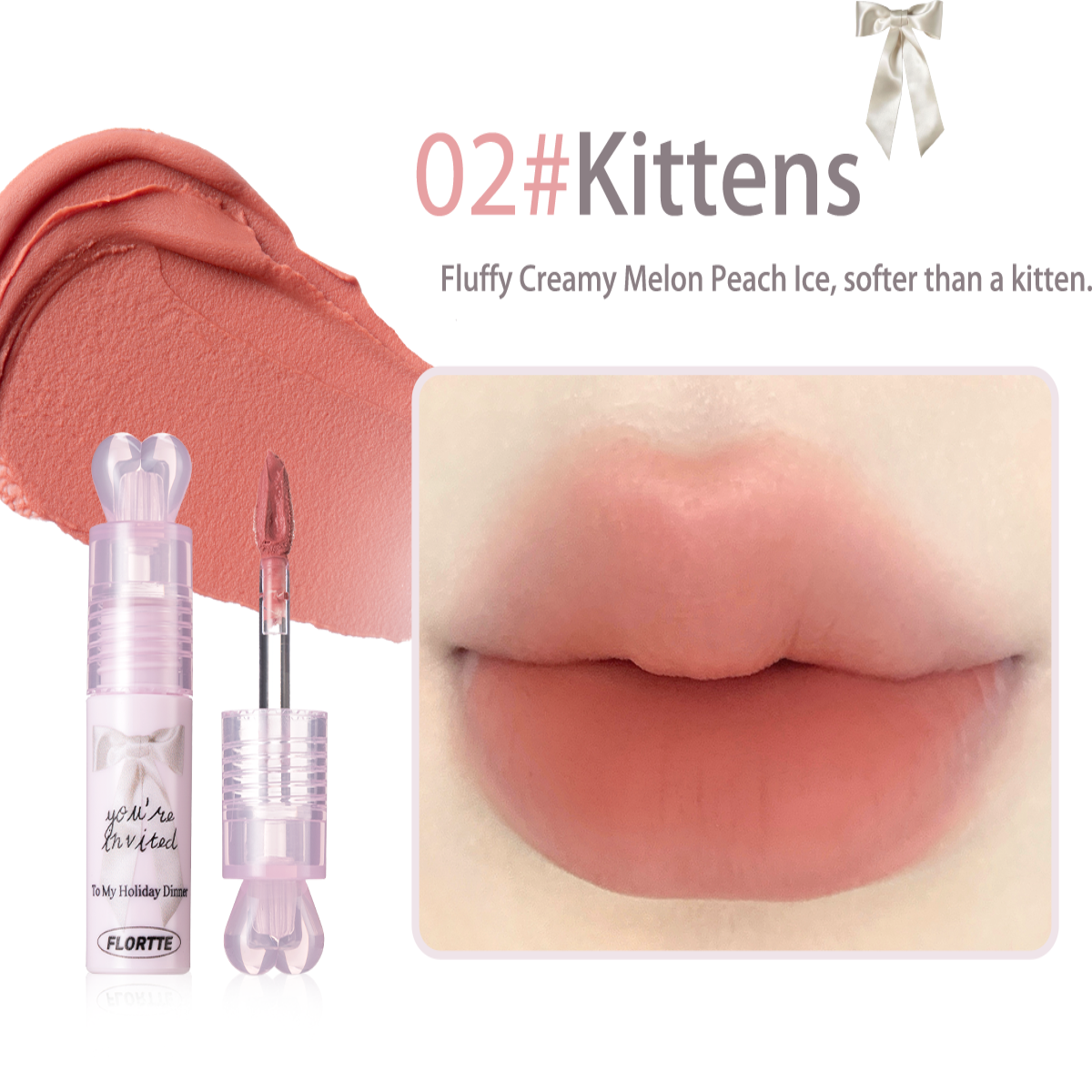 Collection of 【Neu】 Filmbildende Lippencreme der Small Bowknot-Serie in a gallery layout