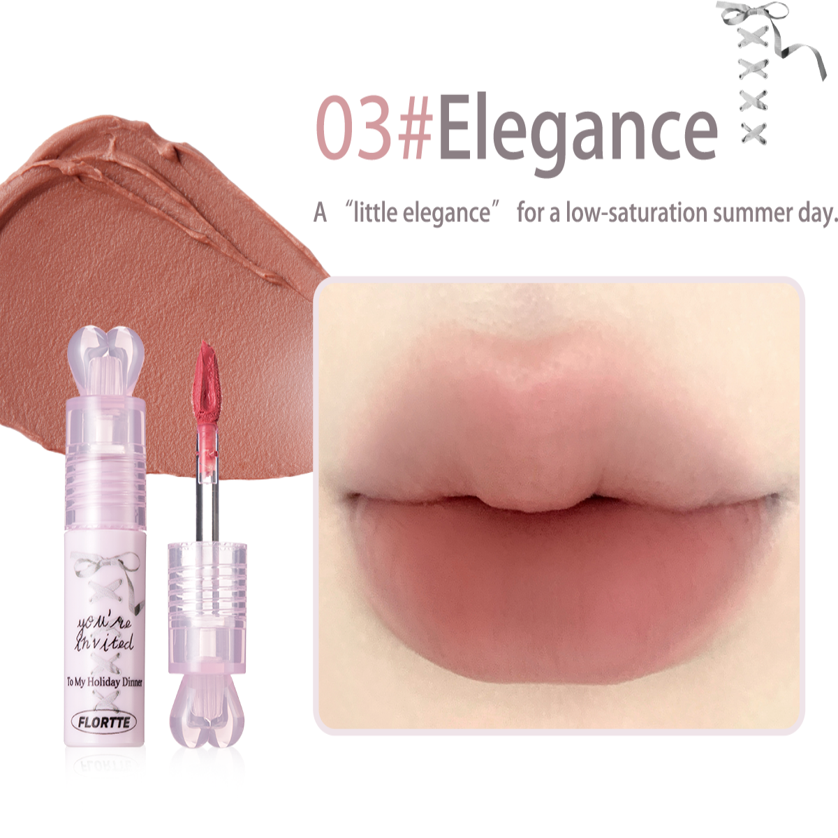 Collection of 【Neu】 Filmbildende Lippencreme der Small Bowknot-Serie in a gallery layout