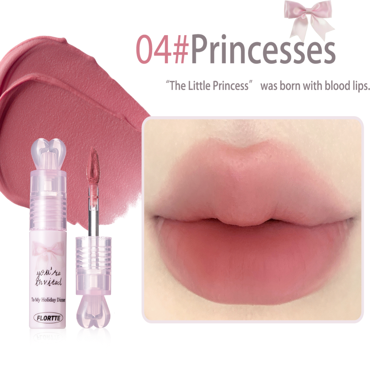 Collection of 【Neu】 Filmbildende Lippencreme der Small Bowknot-Serie in a gallery layout