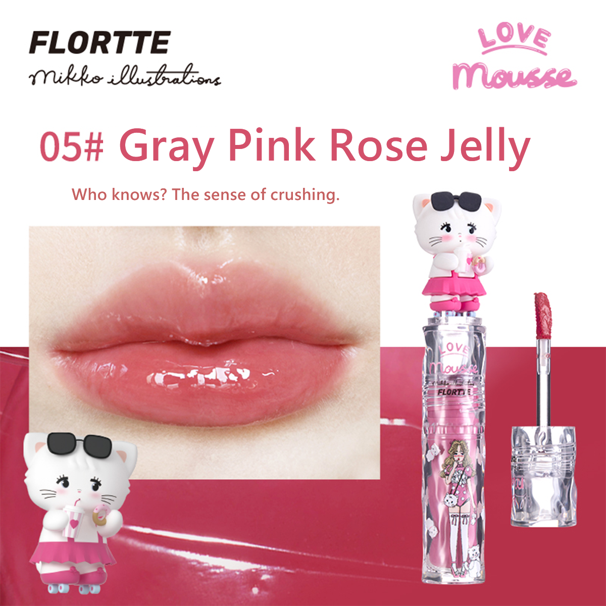 Collection of Mikko Rua Rua Lip Gloss in a gallery layout