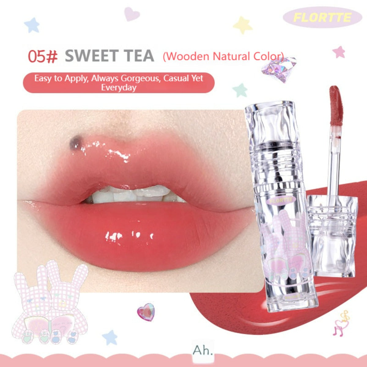Collection of Girl's World Non-Stick Cup Lip Lacquer in a gallery layout