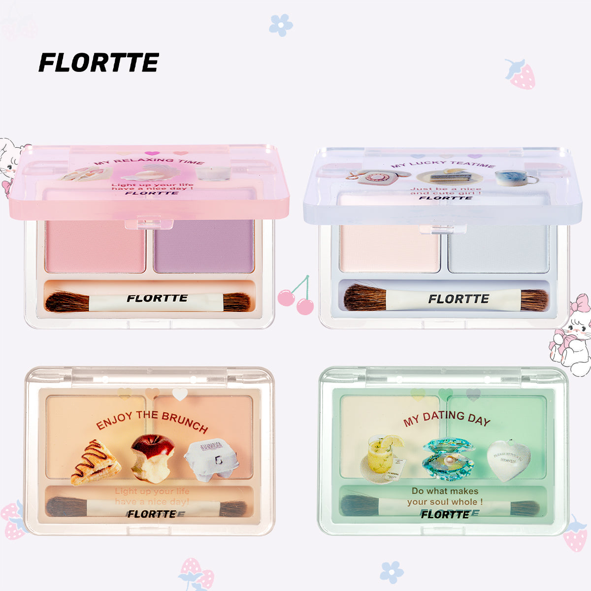 They Are Cute Two-Color Highlighter