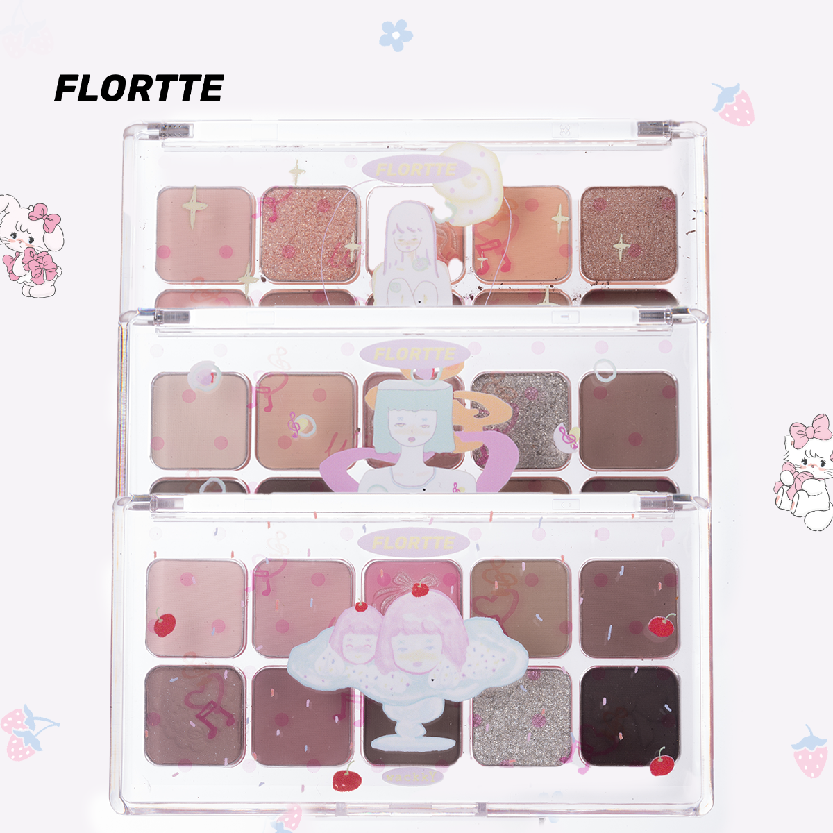 Collection of Wackky Series Ten-Color Eyeshadow Palette in a gallery layout