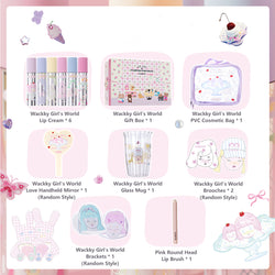 Collection of Wackky Girl's World Lip Cream Gift Set in a gallery layout