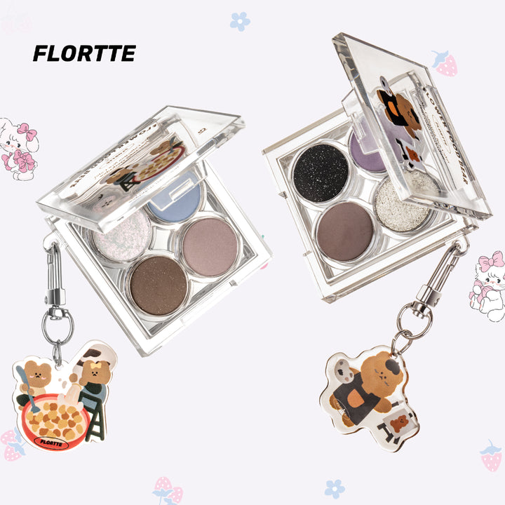 Flower Food Bear Four-Color Eyeshadow