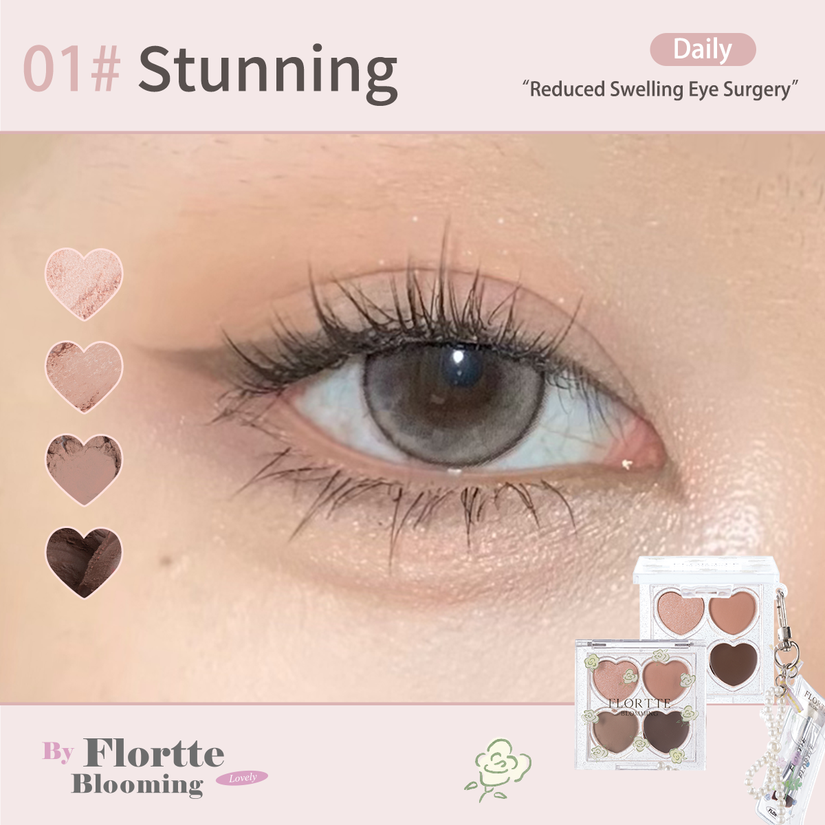Collection of Love Yourself 4-Color Eyeshadow Palette in a gallery layout