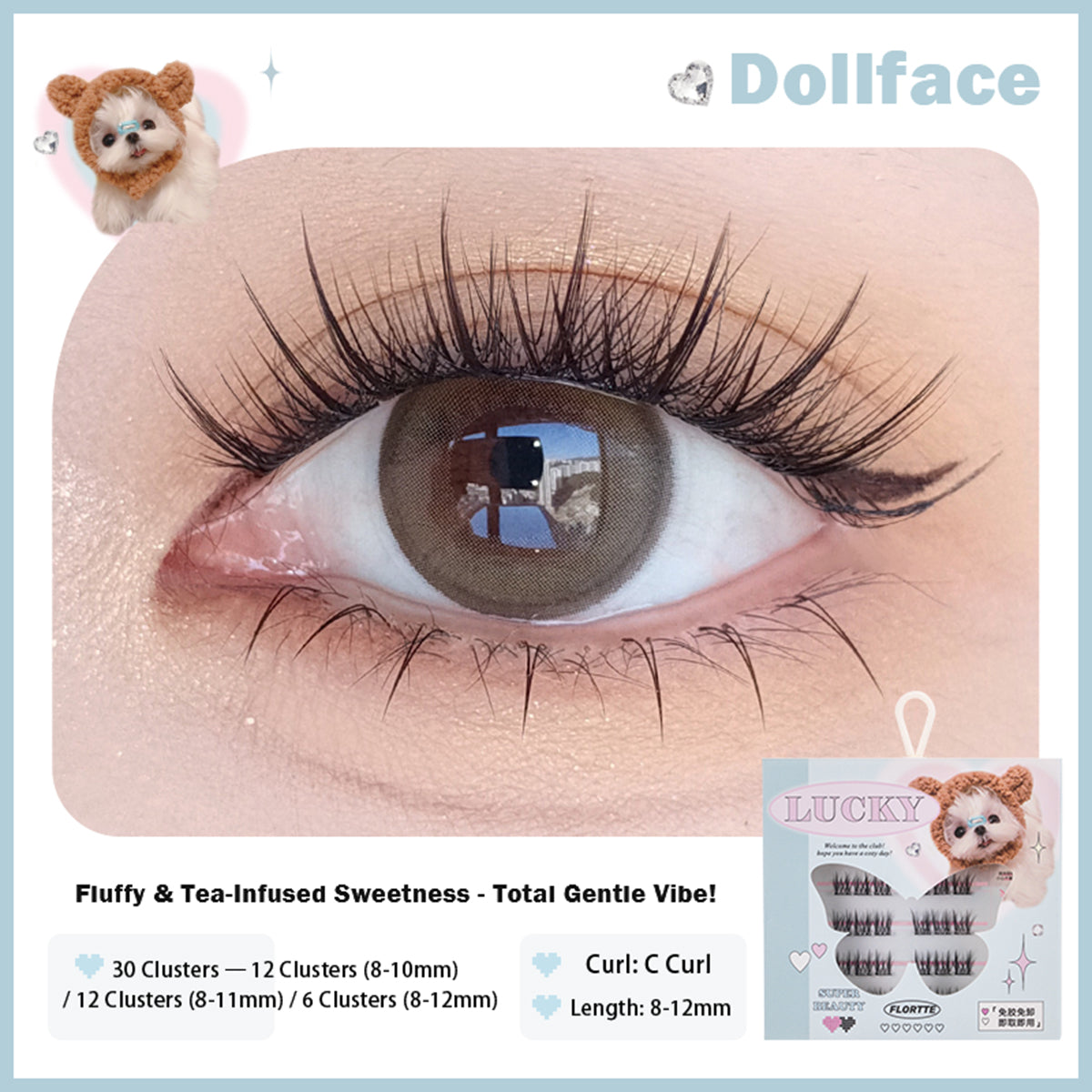 Collection of Super Beauty Series Adhesive-Free False Eyelashes in a gallery layout
