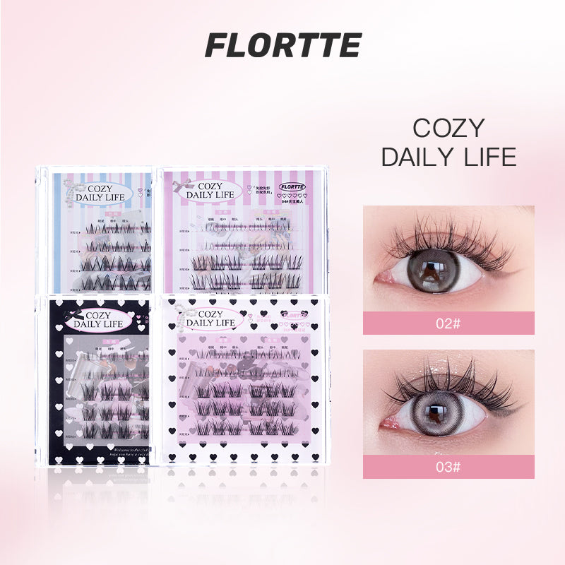 Segmented Self-Adhesive Glue-Free False Eyelash