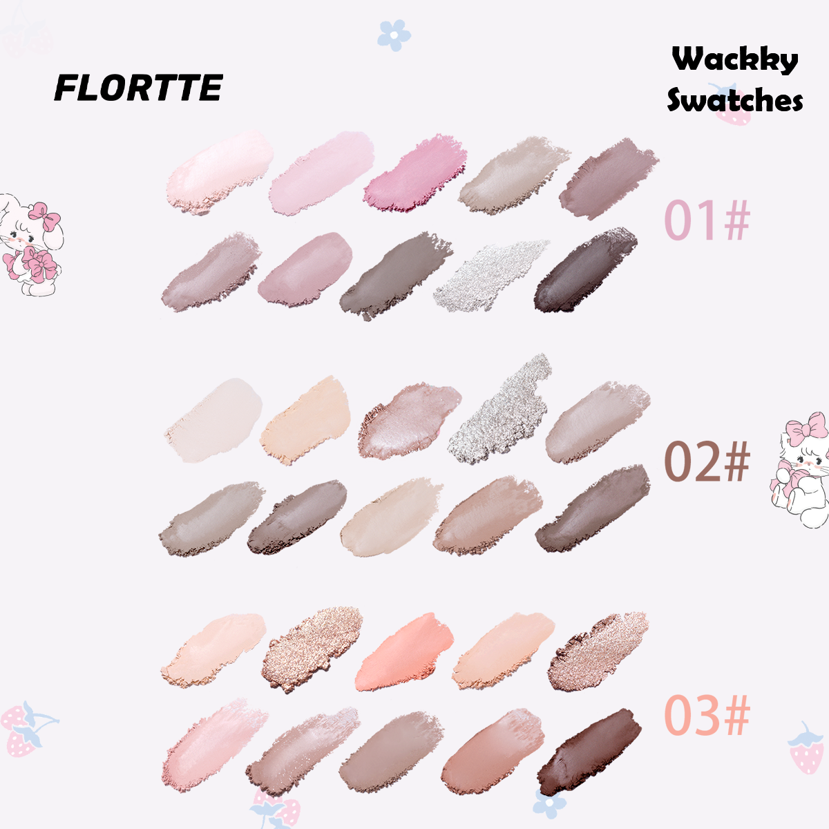 Collection of Wackky Series Ten-Color Eyeshadow Palette in a gallery layout