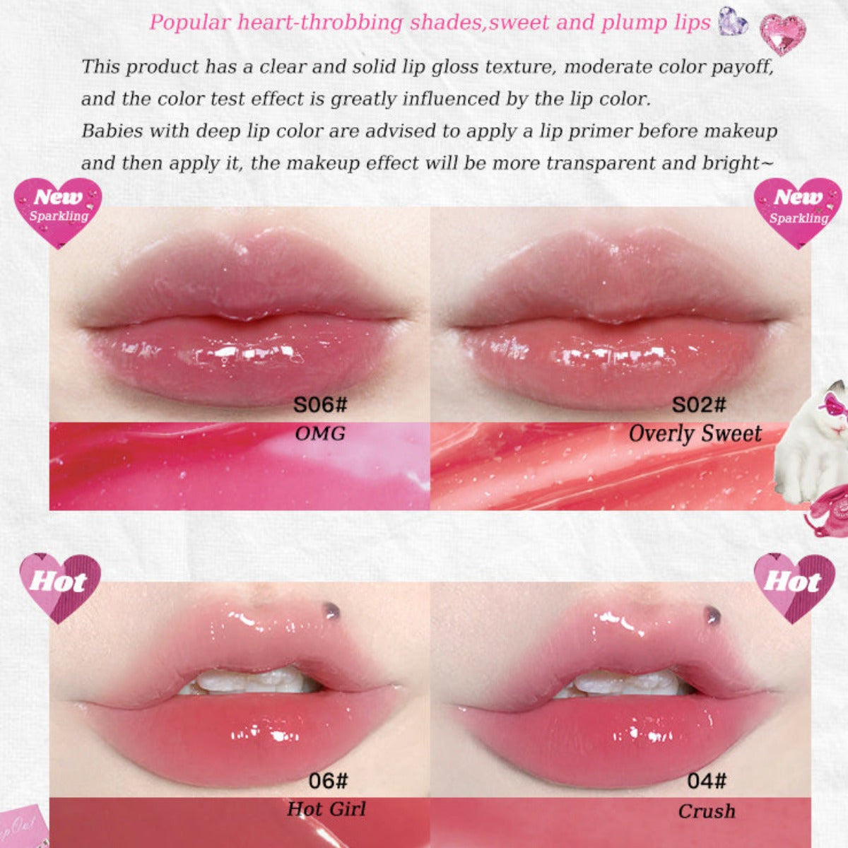 Collection of I Am Super Beauty Jelly Heart Lippenstift in a gallery layout