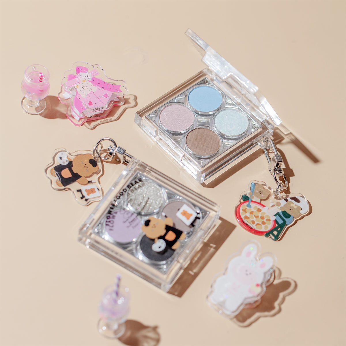 Collection of Flower Food Bear Four-Color Eyeshadow in a gallery layout
