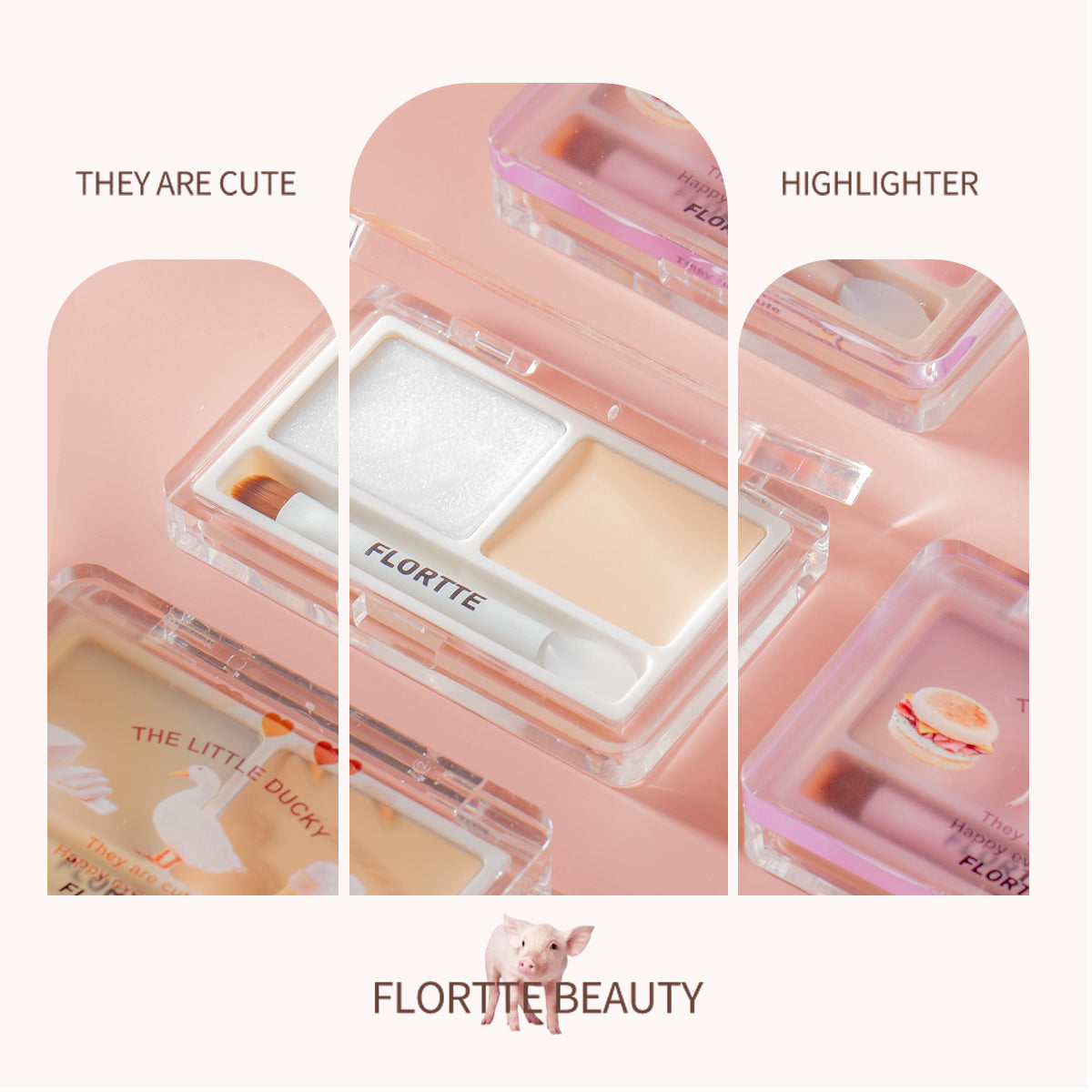 Collection of They Are Cute Two-Color Cream Highlighter in a gallery layout