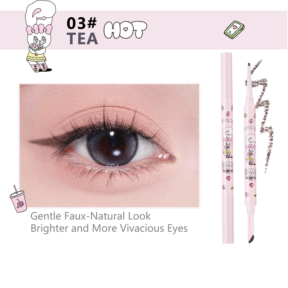 Collection of Esther Bunny Double-Ended Eyeliner in a gallery layout