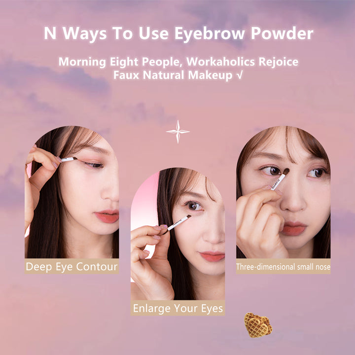 They Are Cute Three-Color Eyebrow Powder