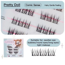 Collection of Super Beauty Series Adhesive-Free False Eyelashes（Free Eyelash Tweezers） in a gallery layout