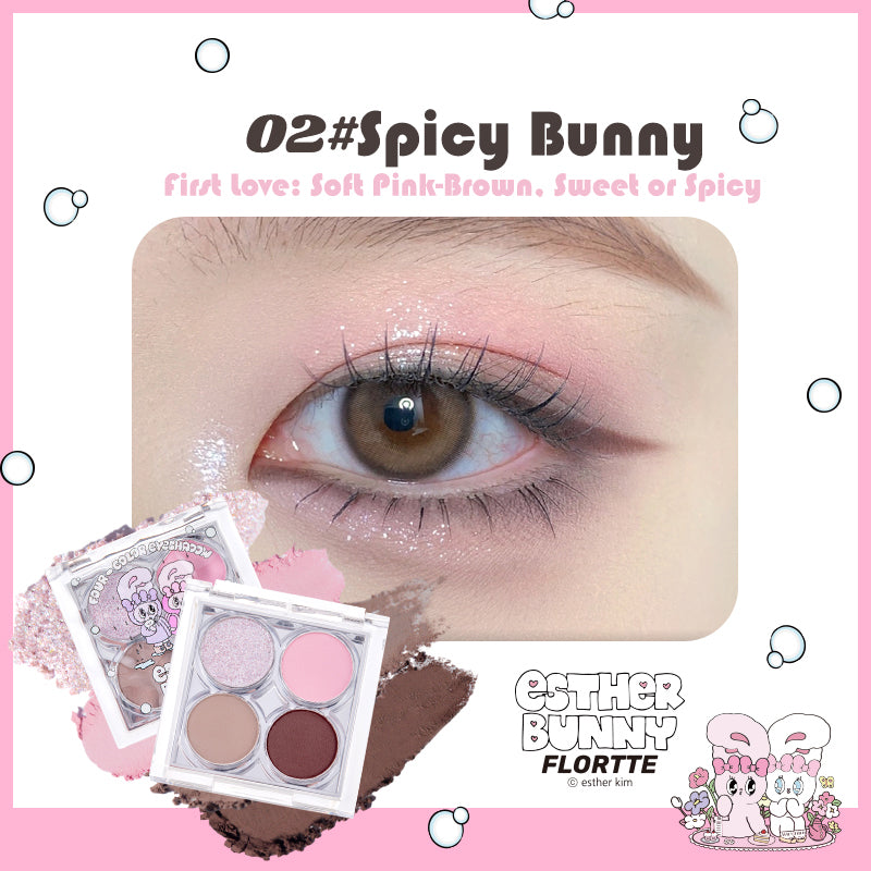 Collection of Esther Bunny Four Colour Eyeshadow Palette in a gallery layout