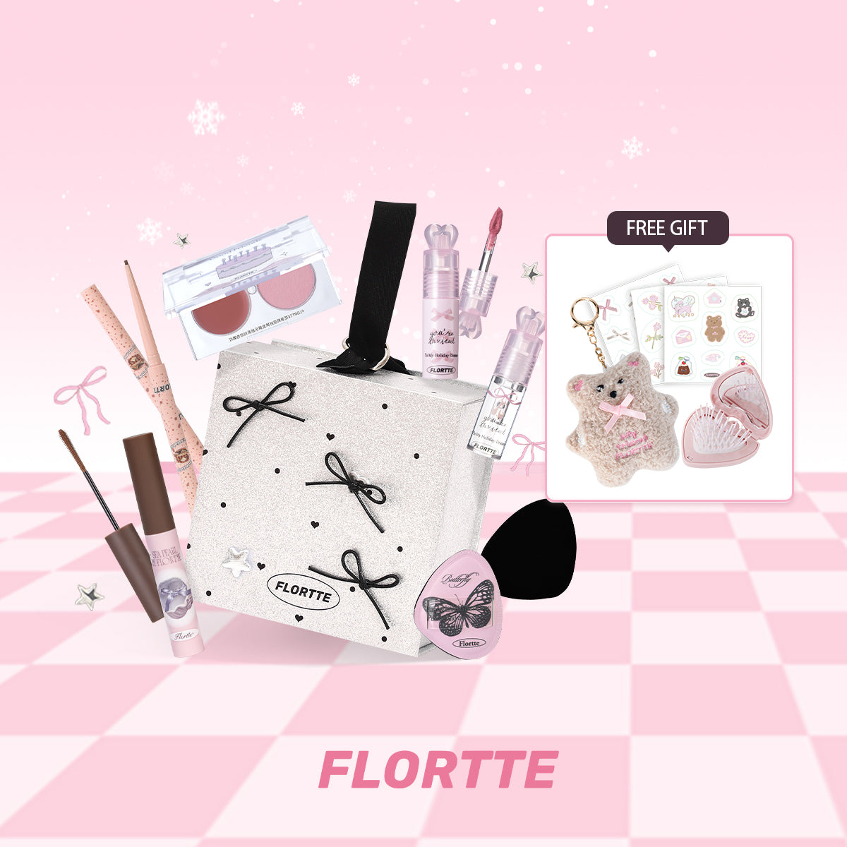 Flortte Xmas & NYE Makeup Gift Set