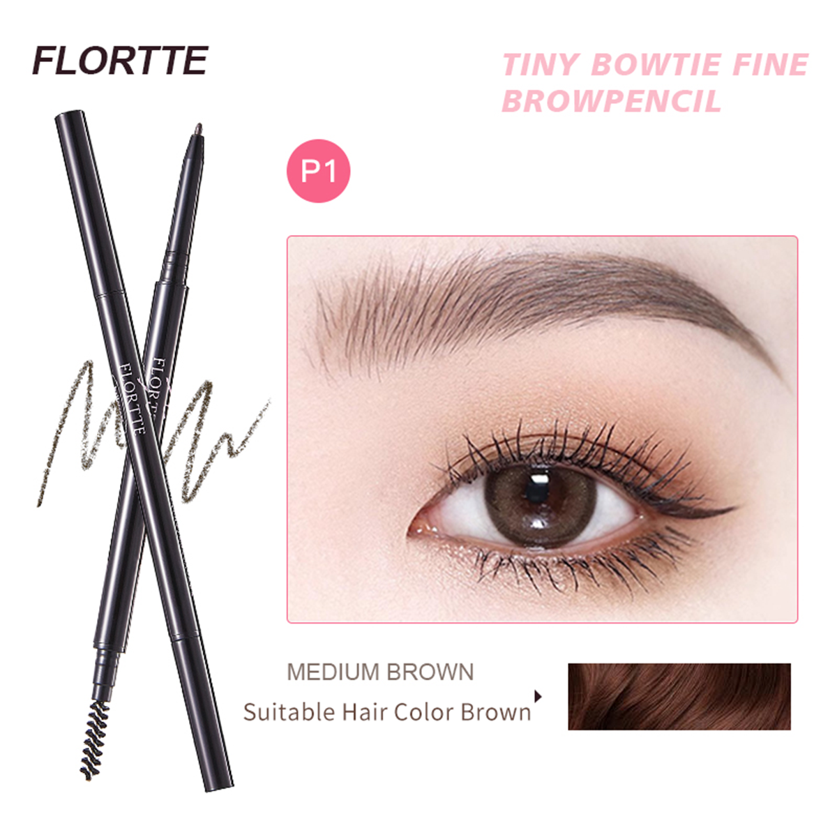 Collection of Small Bowknot Series Eyebrow Pencil in a gallery layout