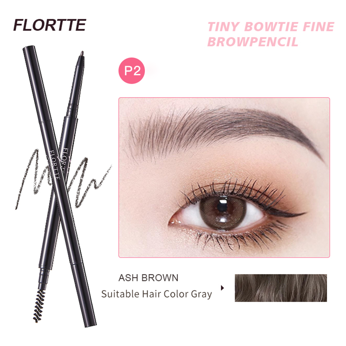 Collection of Small Bowknot Series Eyebrow Pencil in a gallery layout