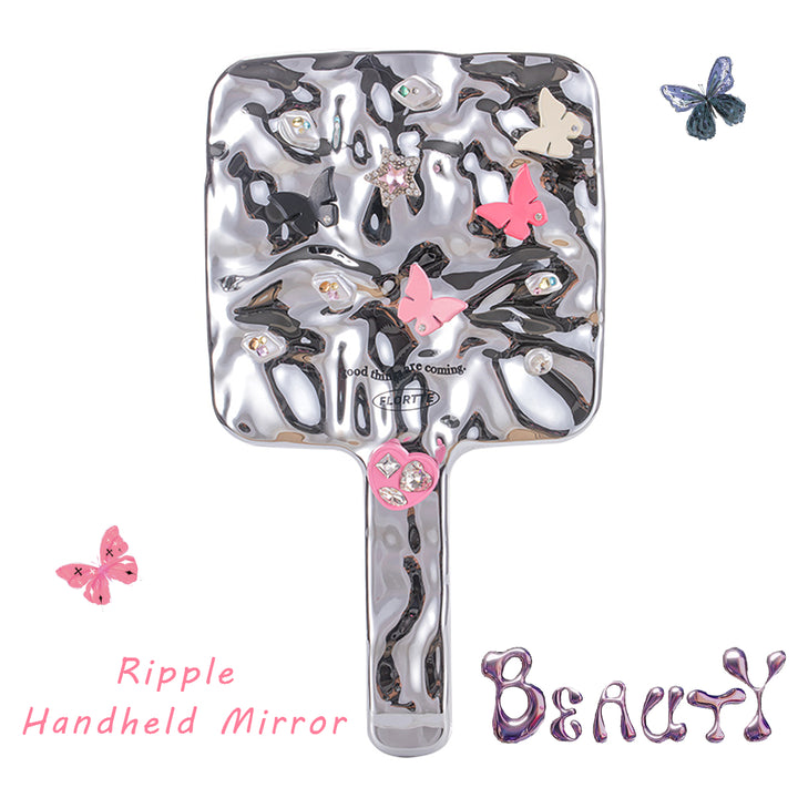 【NEW!】Butterfly Hello Beauty Ripple Handheld Mirror