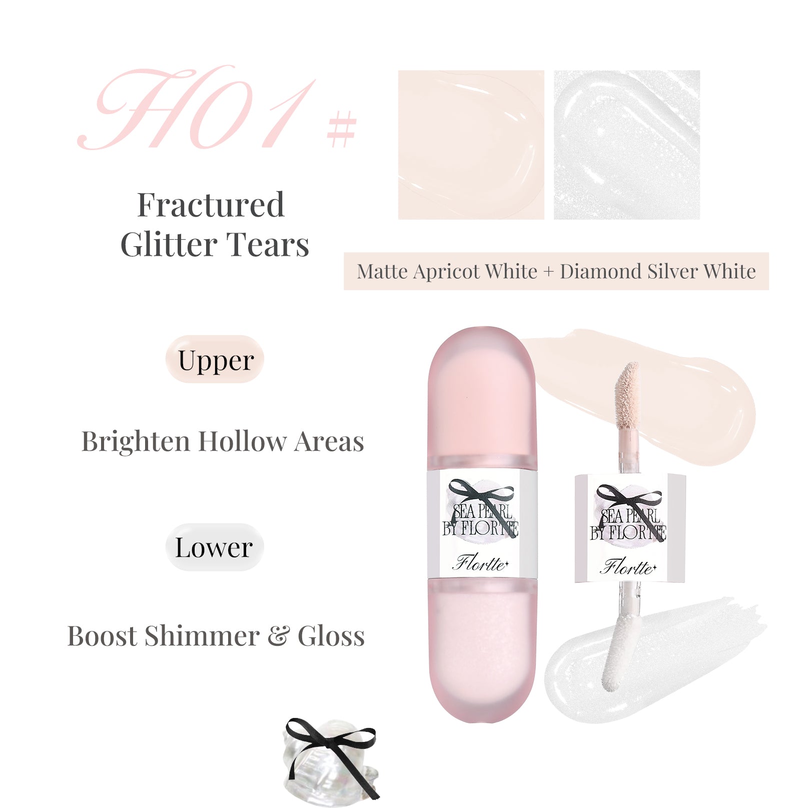 Glass Sea Collection Dual-ended Liquid Highlighter & Contour HO1 Glass Sea Collection Dual-ended Liquid Highlighter & Contour HO1