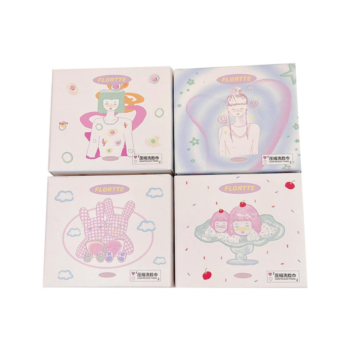 Collection of Wackky Girl's World Kompressionswaschtuch in a gallery layout