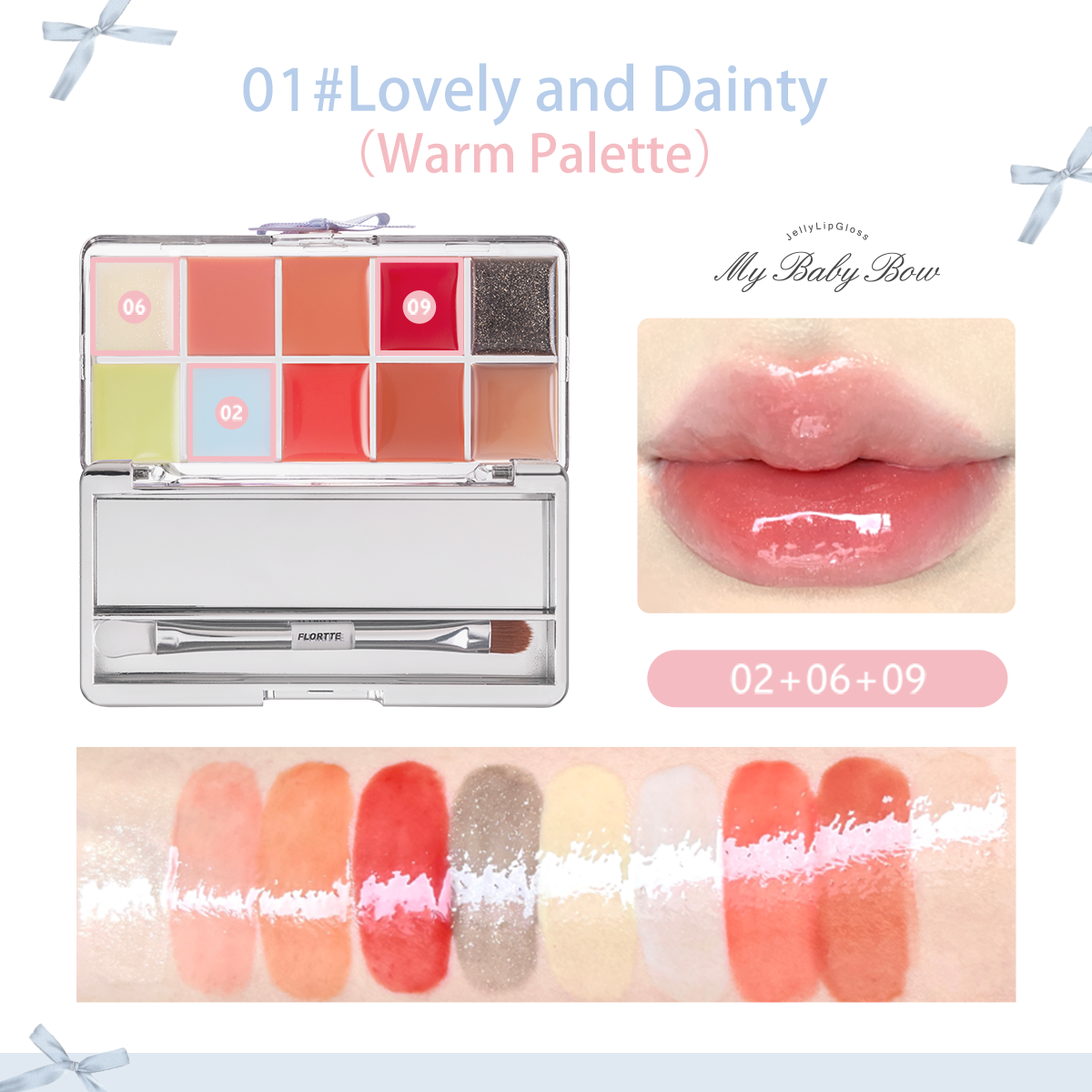 Collection of Peng Peng Princess Jelly Lip Gloss Palette in a gallery layout