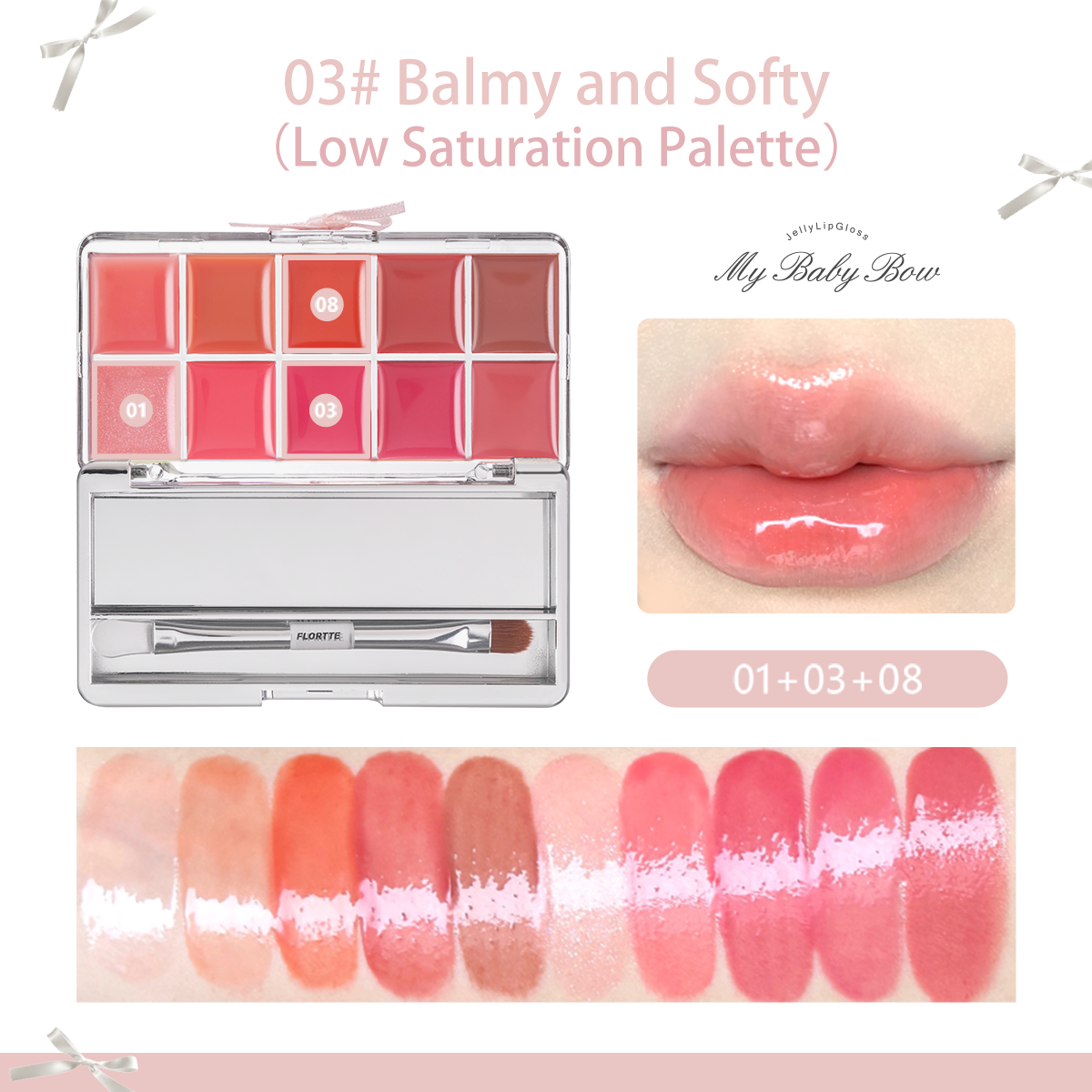 Collection of Peng Peng Princess Jelly Lipgloss-Palette in a gallery layout