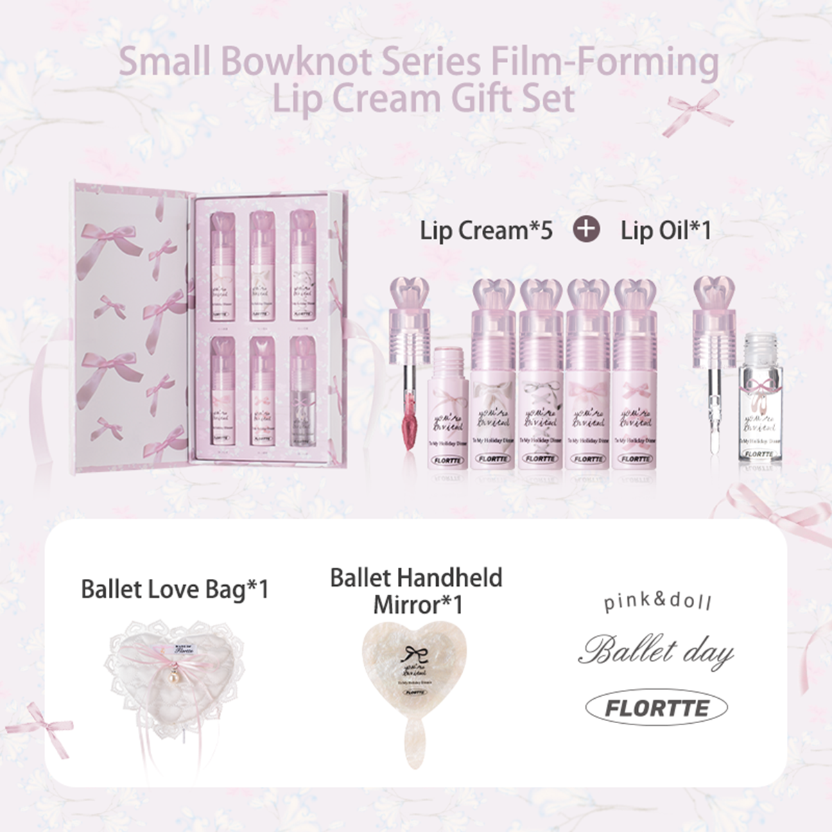 Collection of 【Neu】 Filmbildende Lippencreme der Small Bowknot-Serie in a gallery layout